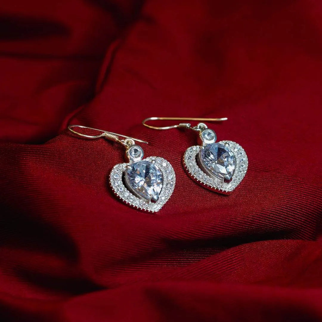 Sterling Silver Eternal Love Drop Earrings