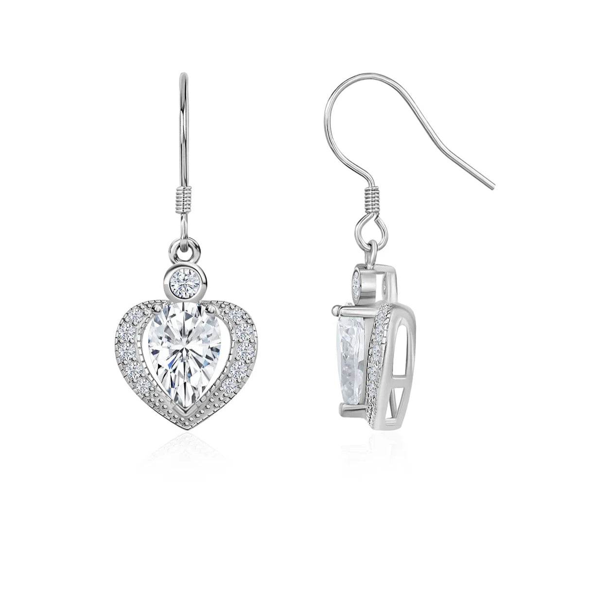 Sterling Silver Eternal Love Drop Earrings - Allure