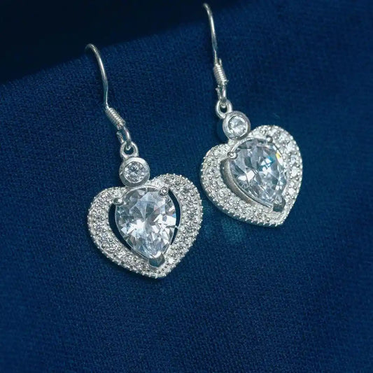 Sterling Silver Eternal Love Drop Earrings